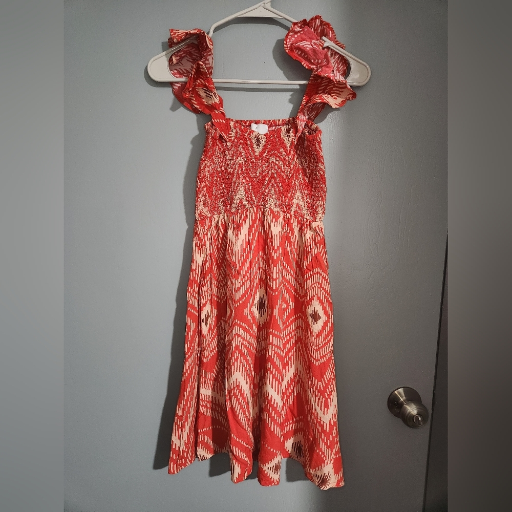 Area Stars Smocked Fit and Flare Dress